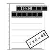 Negative Filing Sheets for 35 mm film 7 x 6, Acetate, 25 sheets, Code no. 2535